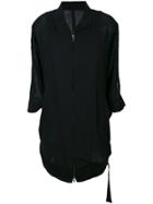 Ann Demeulemeester Sheer Zipped Jacket - Black