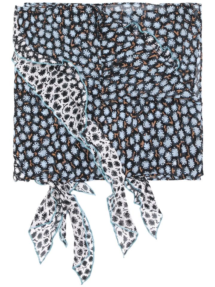 Dorothee Schumacher Floral Scarf - Blue