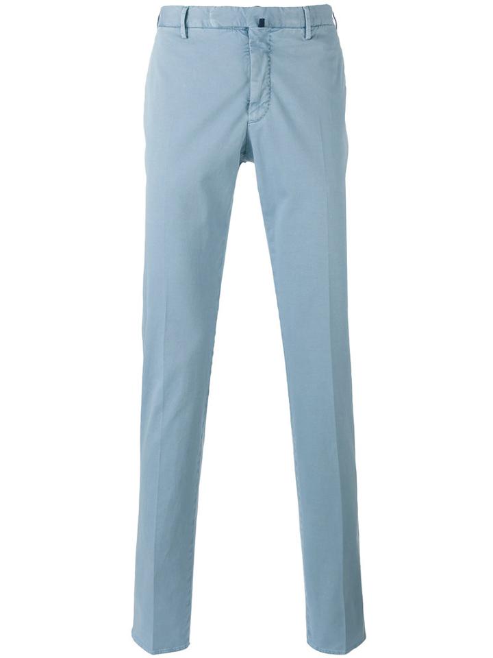 Incotex - Tapered Trousers - Men - Cotton/elastodiene - 52, Blue, Cotton/elastodiene