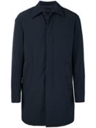 Emporio Armani Classic Midi Coat - Blue