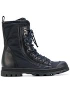 Diesel Black Gold Lace-up Boots