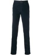 Incotex Plain Regular Length Trousers - Blue
