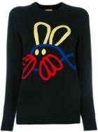 Peter Jensen Fish Rabbit Jumper, Women's, Size: Small, Black, Lambs Wool