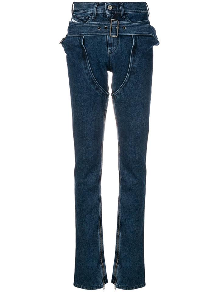 Diesel Red Tag High Waisted Jeans - Blue