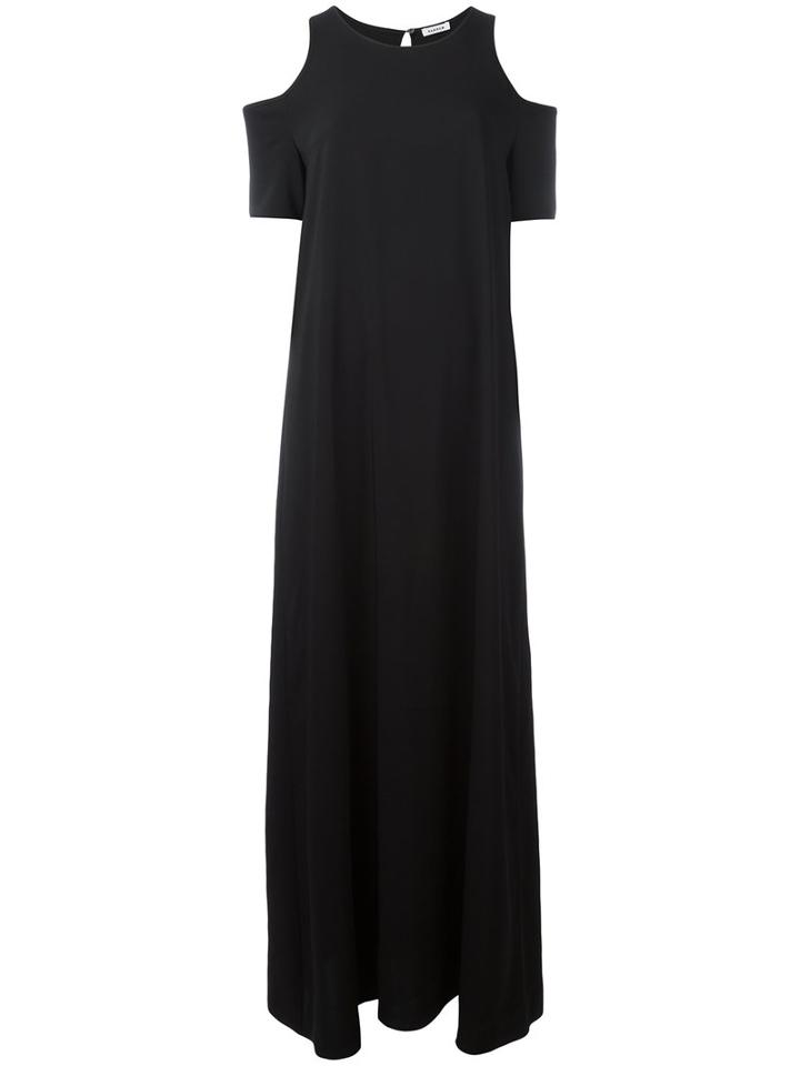 P.a.r.o.s.h. - Long Cold Shoulder Dress - Women - Polyester - M, Women's, Black, Polyester
