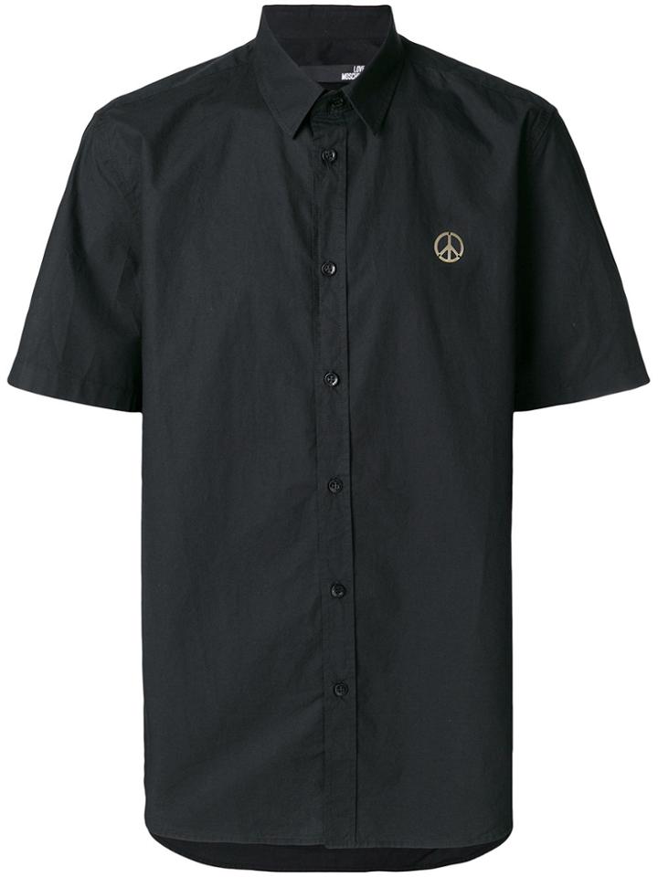 Love Moschino Peace Sign Shirt - Black