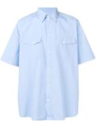 Tom Wood Oversized Shortsleeved Shirt - Blue