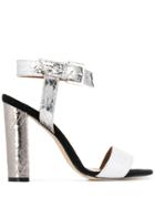Paris Texas Metallic Ankle Strap Sandals