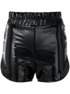 Danielle Guizio Proserpine Patent Shorts - Black