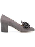 Elie Saab Beaded Pumps - Grey