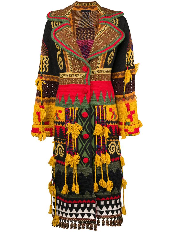 Etro Knitted Coat - Yellow & Orange