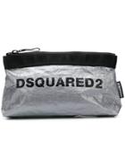 Dsquared2 Logo Print Make-up Bag - Grey