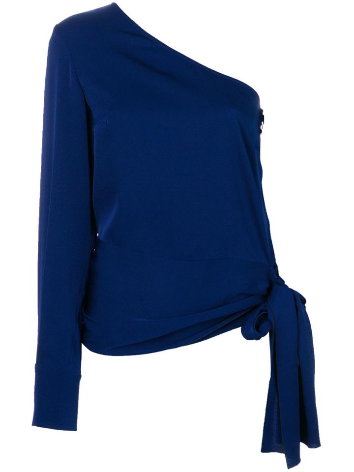 Stella Mccartney One Shoulder Blouse - Blue