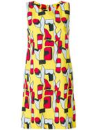 Ultràchic Abstract Print Dress - Yellow & Orange