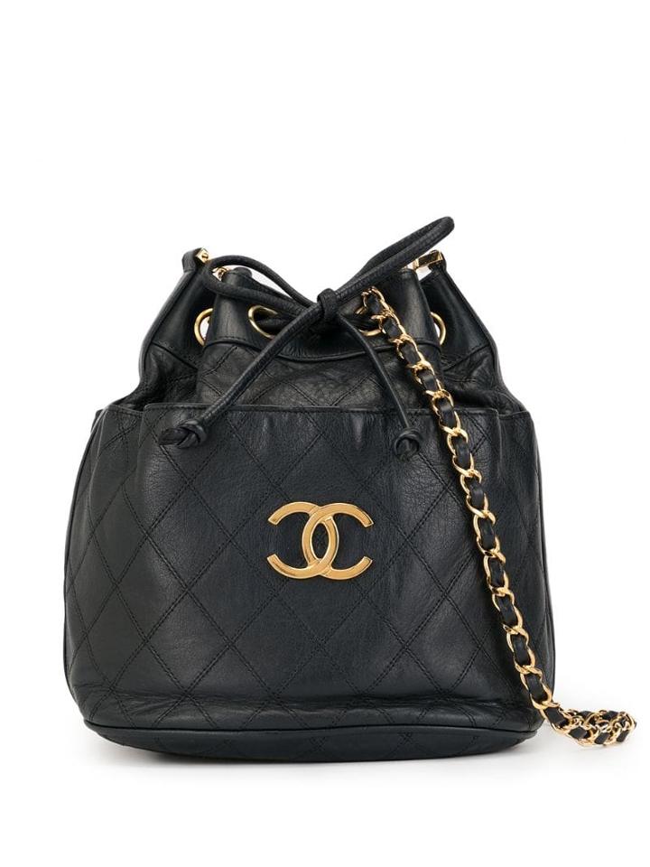 Chanel Pre-owned Drawstring Chain Shoulder Bag - Blue