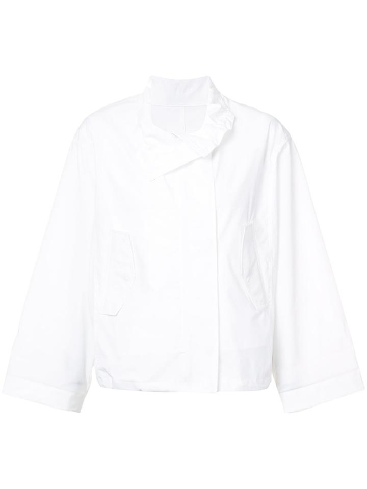 Kuho Asymmetric Boxy Jacket - White