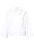 Kuho Asymmetric Boxy Jacket - White