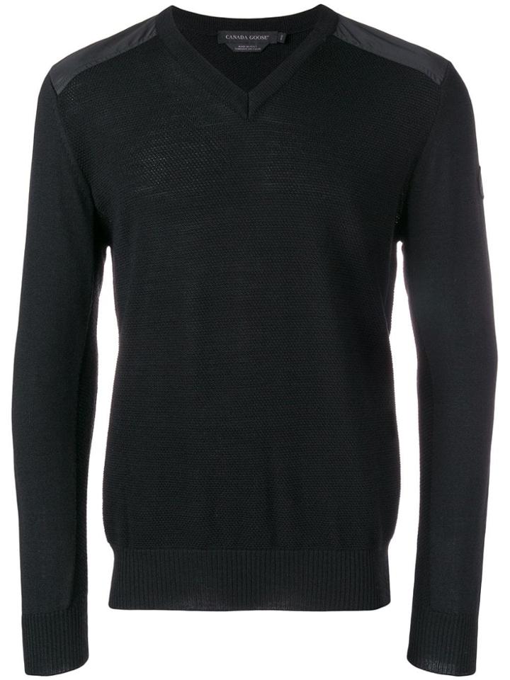 Canada Goose V-neck Jumper - Black