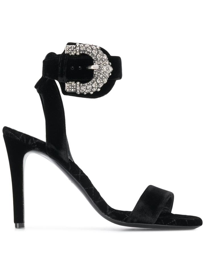 Etro Western Buckle Sandals - Black