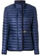 Fay Clasp Fastening Puffer Jacket - Blue