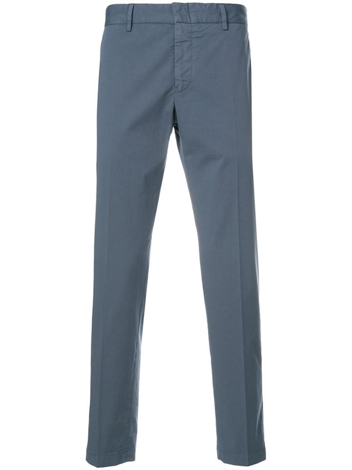 Incotex Classic Fitted Chinos - Blue
