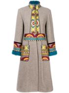 Etro Embroidered Cardi-coat - Neutrals