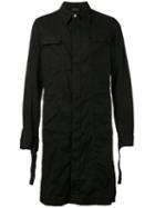Andrea Ya'aqov - Single Breasted Coat - Men - Cotton/linen/flax/spandex/elastane - S, Black, Cotton/linen/flax/spandex/elastane