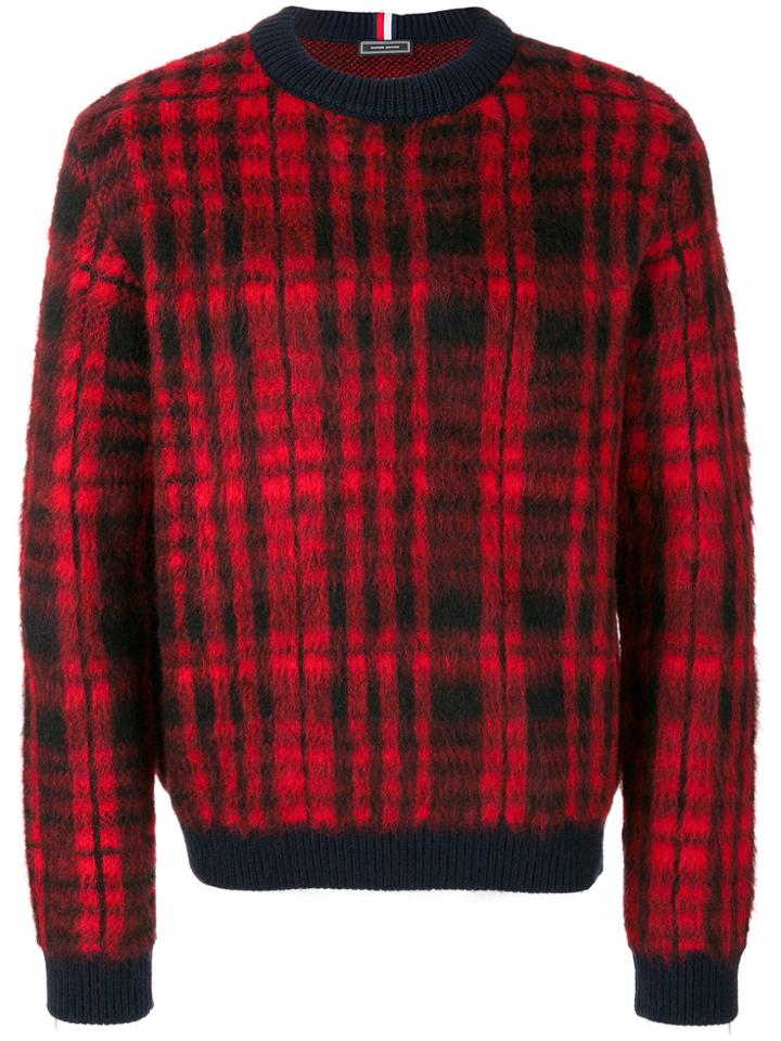 Tommy Hilfiger Casual Checked Jumper - Red
