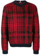 Tommy Hilfiger Casual Checked Jumper - Red