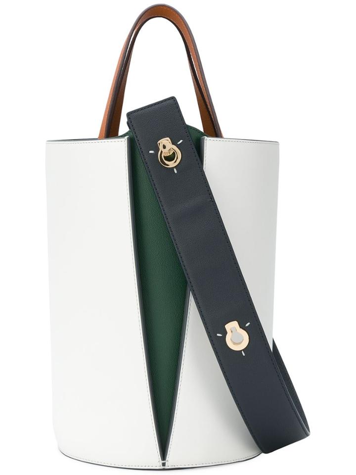 Danse Lente Bucket Shoulder Bag - White