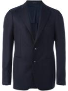 Tagliatore Woven Blazer, Men's, Size: 50, Blue, Cupro/virgin Wool