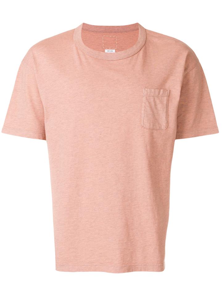 Visvim Front Pocket T-shirt - Pink & Purple