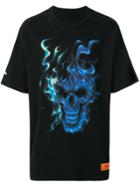 Heron Preston Flaming Skull T-shirt - Black