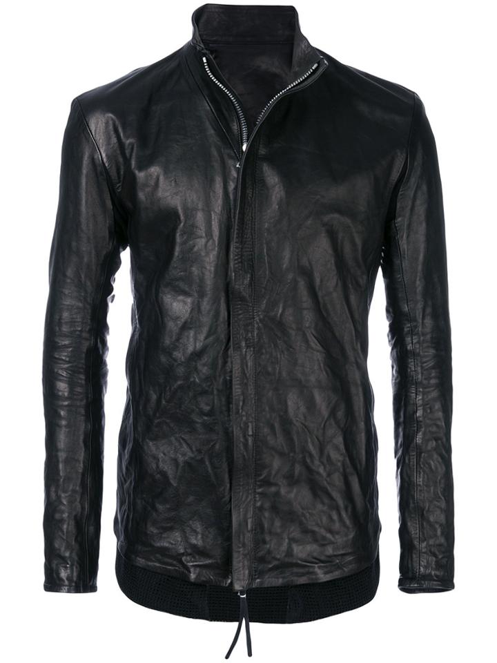 Boris Bidjan Ruched Effect Jacket - Black