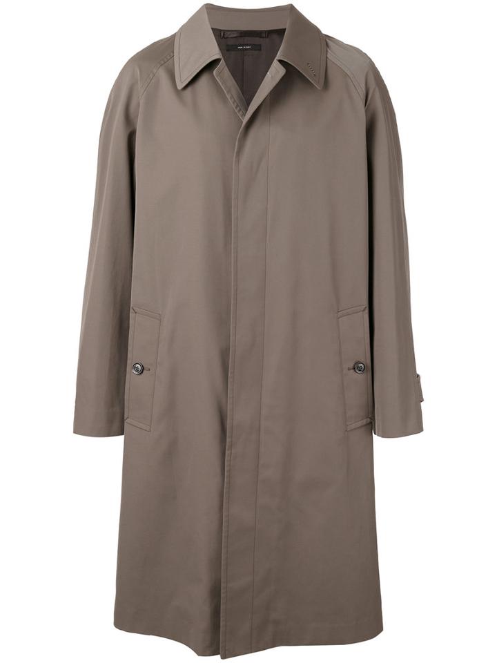 Tom Ford Single-breasted Coat, Men's, Size: 50, Green, Cotton/polyester/rayon