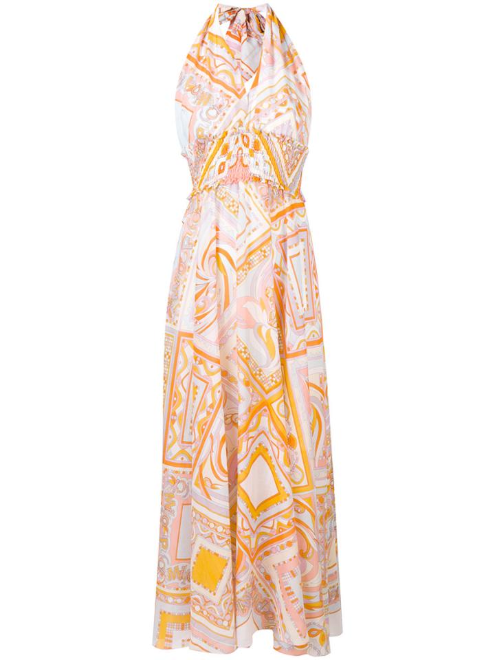 Emilio Pucci Printed Dress - Yellow & Orange