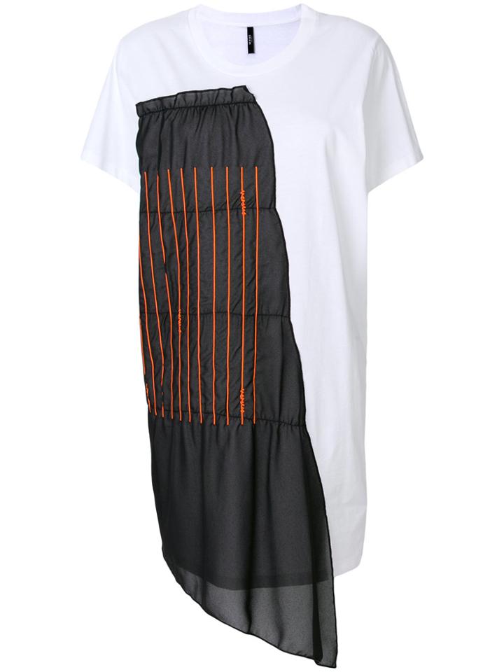 Versus Appliqué Detail Oversized T-shirt - White