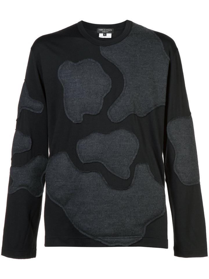 Comme Des Garçons Homme Plus Appliqué Patch T-shirt - Black