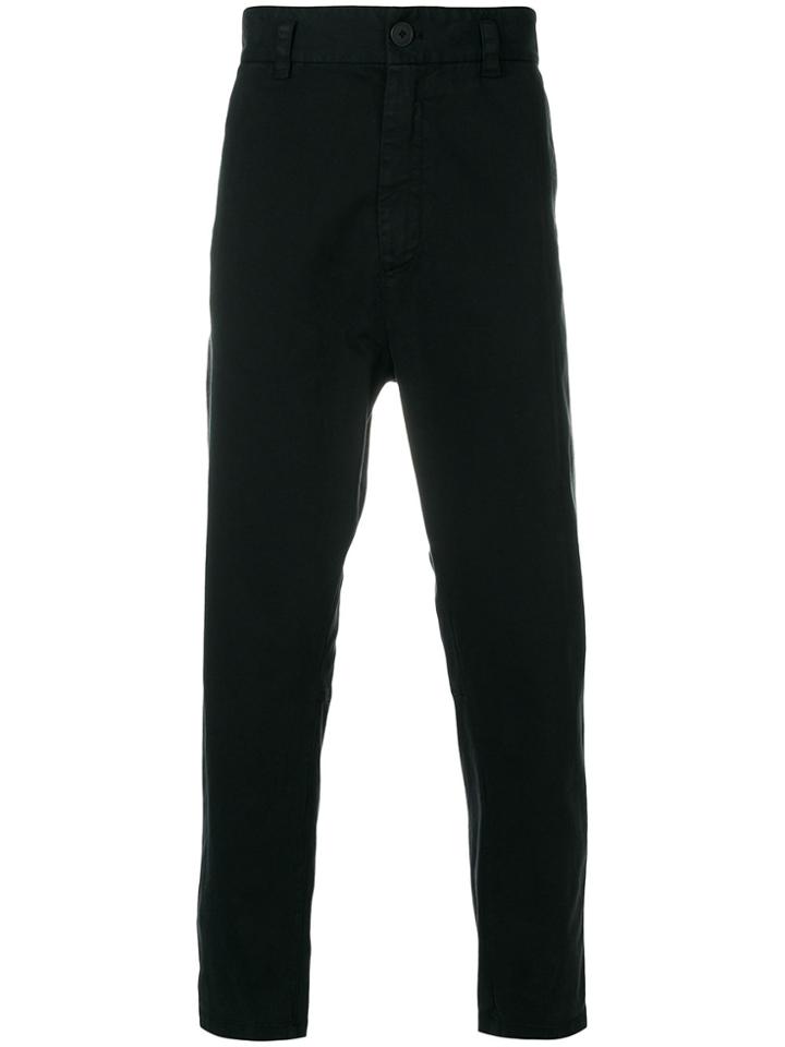 Ann Demeulemeester Grise Dropped Crotch Dropped Trousers - Black