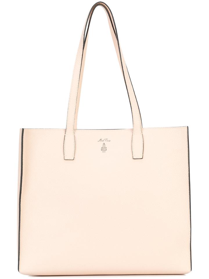 Mark Cross Logo Print Tote Bag - Pink & Purple