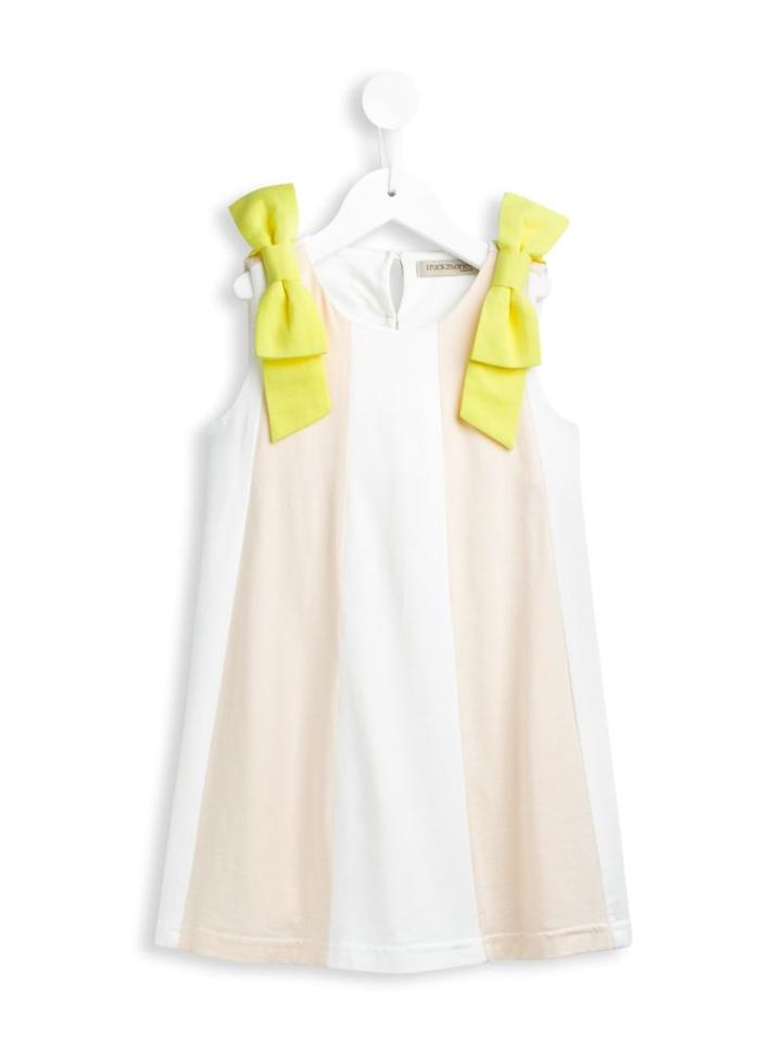 Hucklebones London Panelled Trapeze Dress, Girl's, Size: 10 Yrs, White