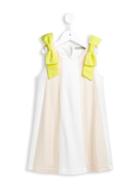 Hucklebones London Panelled Trapeze Dress, Girl's, Size: 10 Yrs, White