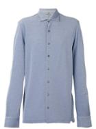 Hackett Button-up Shirt, Men's, Size: Xl, Blue, Silk/cotton