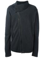 Lost & Found Ria Dunn Off Centre Zip Jacket, Men's, Size: Small, Grey, Cotton/spandex/elastane