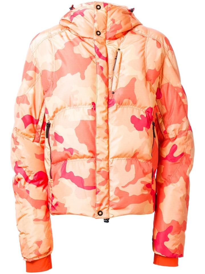 Kru Camouflage Hooded Down Jacket - Yellow