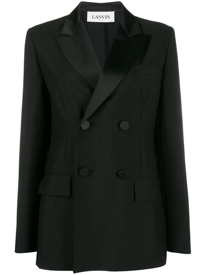 Lanvin Double-breasted Blazer - Black