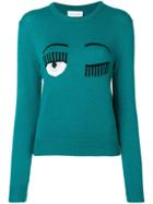 Chiara Ferragni Blinking Eyes Jumper - Green