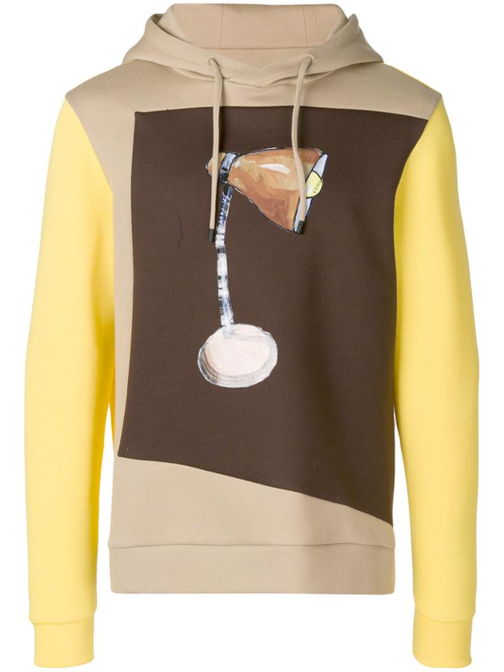 Fendi Printed Hoodie - Yellow & Orange