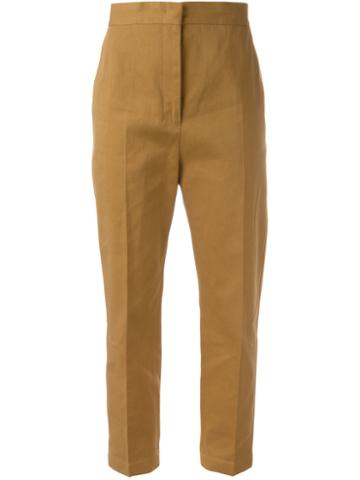 Jil Sander Attila Cropped, Women's, Size: 36, Brown, Cotton