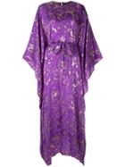 Taller Marmo Printed Kimono Style Dress - Purple